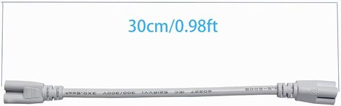 سلك توصيل مصباح T5 T8 LED مزدوج الطرف 3Pin، (10 عبوات) كابل توصيل ضوء LED لكابل الموصل المزدوج لأنبوب LED المتكامل (30 سم/0.98 قدم) in Kuwait