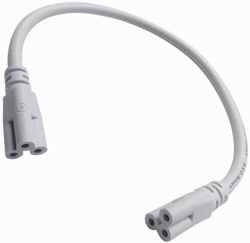 سلك توصيل مصباح T5 T8 LED مزدوج الطرف 3Pin، (10 عبوات) كابل توصيل ضوء LED لكابل الموصل المزدوج لأنبوب LED المتكامل (30 سم/0.98 قدم) in Kuwait