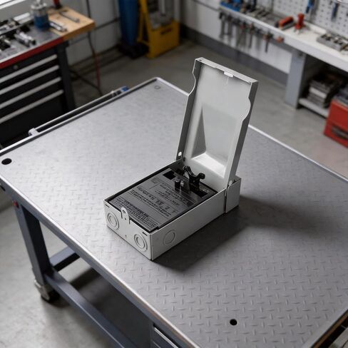 مفتاح فصل التيار المتردد الخارجي 30 أمبير مع مقبض قابل للسحب 120/240 فولت مرحلة واحدة 2 قطب غلاف فولاذي مجلفن مقاوم لتسرب الماء لأنظمة تكييف الهواء in Kuwait