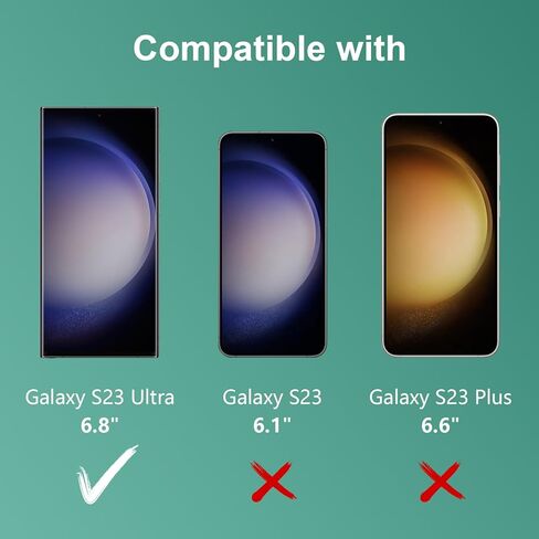 [2 Pack] for Galaxy S21 Ultra Tempered Glass Screen Protector 6.8-Inch, Fingerprint Unlock, 9H 3D HD Curved Full Coverage Glass Film for Galaxy S21 Ultra 5G in Saudi Arabia
