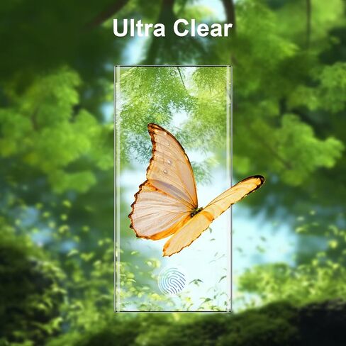 [2 Pack] for Galaxy S21 Ultra Tempered Glass Screen Protector 6.8-Inch, Fingerprint Unlock, 9H 3D HD Curved Full Coverage Glass Film for Galaxy S21 Ultra 5G in Saudi Arabia
