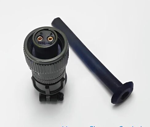 MIL-DTL-5015 سلسلة الموصل الصناعي، MS3106A14S-9S موصلات دائرية أنثى مقاومة للماء 2 دبوس اتصالات لحام إنهاء موصل ملولب مستقيم in Kuwait