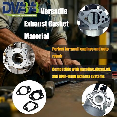 0.8mm 15"x11.8"Non Asbestos Gaskets Materials Sheet Set – High Temp Gasket Material for DIY Exhaust Gasket Maker, Engine Gaskets, Oil Diesel Gasoline Seal Repair 3 Pack in Kuwait