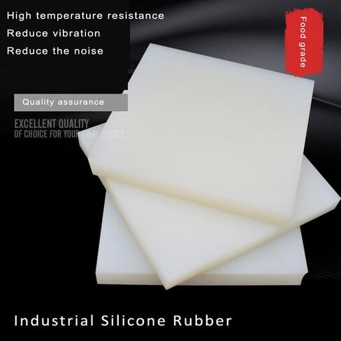 50x50mm 100x100mm Industrial Grade White Silicone Rubber Block High Temperature Resistance Good Toughness Reduce Vibration Gaskets Thickness 3-50mm (Size : 100 * 100 * 25mm) in Saudi Arabia