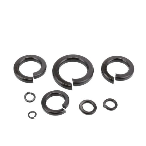 1~200pcs Black Carbon Steel Spring Gasket Split Lock Elastic Gasket M2M2.5M3M4M5M6M8M10M12M14M16M18M20M22M24M27M30 Washers Hardware(M30-1pcs) in Saudi Arabia