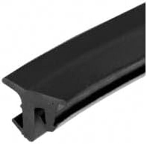 CR Laurence U.S. Aluminum NP238VC 487 Series Black Vinyl Glazing Gasket for 3/8'' and 1/2'' Glass - 100' in Saudi Arabia