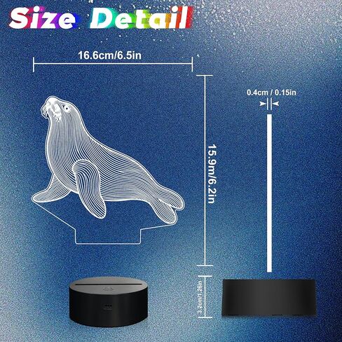 ضوء ليلي مانع للتسرب، مصباح LED وهمي بصري ثلاثي الأبعاد مع جهاز تحكم عن بعد ومؤقت، هدايا عيد الميلاد للأطفال والكبار in Kuwait