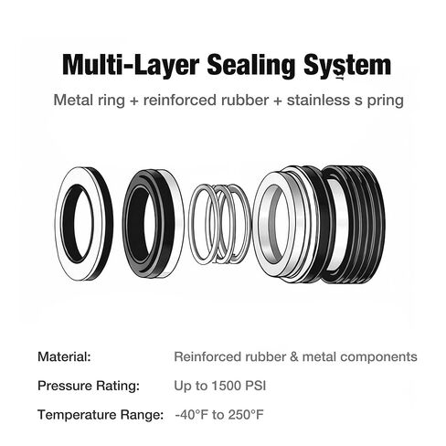 PS-200 5/8 Inch Pool Pump Shaft Seal Replacement for Aqua-Flo AS-200, Replaces 354545 92500150 SPX2700SA SuperFlo XP Pumps in Kuwait