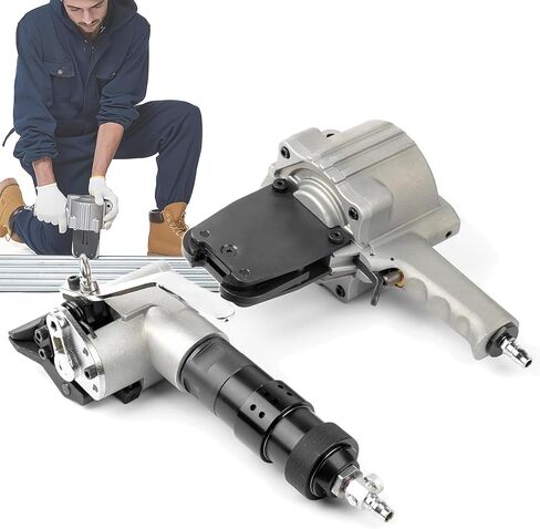 Pneumatic Steel Strapping Machine tensioner and Cutter Sealer,Split Strapping Machine for Strapping Steel coils/Machinery/Wood/Stone, 32mm/1.25in in Saudi Arabia