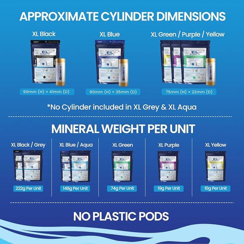 XL Black Mineral Purifier & Catalyst™ - Water Clarifier for Pools with Mineral Pack & Copper Ionizer – Starter Pack for 11K-30K GAL. in Kuwait