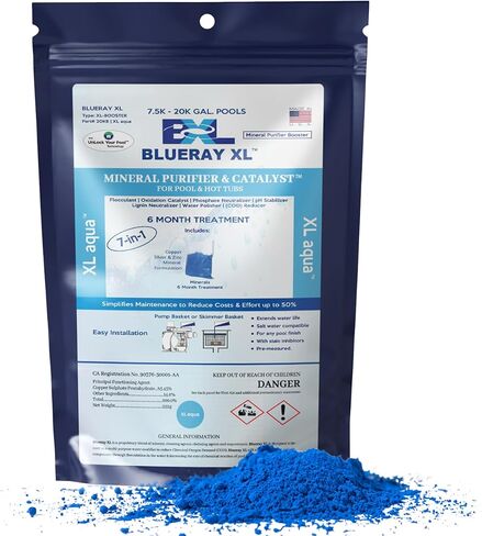 XL Black Mineral Purifier & Catalyst™ - Water Clarifier for Pools with Mineral Pack & Copper Ionizer – Starter Pack for 11K-30K GAL. in Kuwait