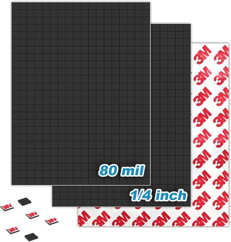 Small Magnets with Sticky Adheisve Backing for Super Tiny Parts of Arts and Crafts Pieces (1/4" Squares 1296 Pieces) in Kuwait