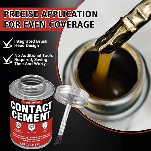 Bondtech Contact Cement Adhesive, Professional Neoprene Contact Adhesive, Strong Bonding for Woodworking, Leather, Repairs and Crafts (4.16 Ounce) in Saudi Arabia