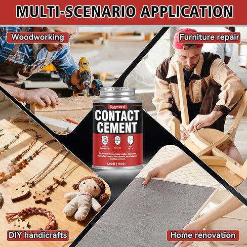 Bondtech Contact Cement Adhesive, Professional Neoprene Contact Adhesive, Strong Bonding for Woodworking, Leather, Repairs and Crafts (4.16 Ounce) in Saudi Arabia