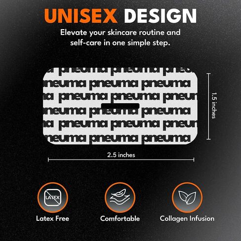 شريط غني بالكولاجين من PNEUMA (30 قطعة) - لاصق لطيف، لا يسبب الحساسية، خالٍ من اللاتكس وإزالة خالية من الألم - كولاجين نباتي، غني بفيتامين E - جودة ممتازة، صنع في الولايات المتحدة الأمريكية in Kuwait