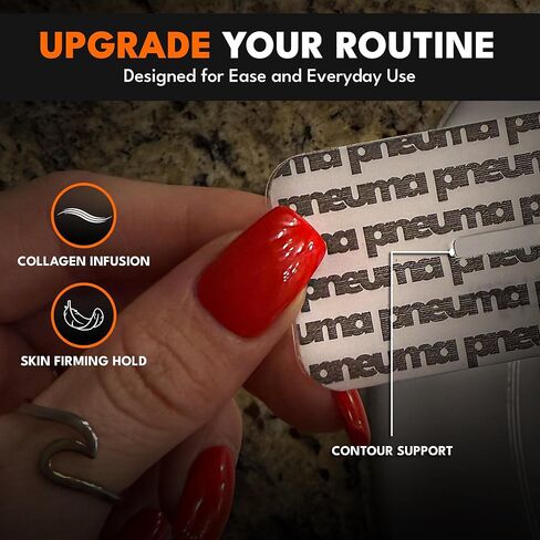 شريط غني بالكولاجين من PNEUMA (30 قطعة) - لاصق لطيف، لا يسبب الحساسية، خالٍ من اللاتكس وإزالة خالية من الألم - كولاجين نباتي، غني بفيتامين E - جودة ممتازة، صنع في الولايات المتحدة الأمريكية in Kuwait