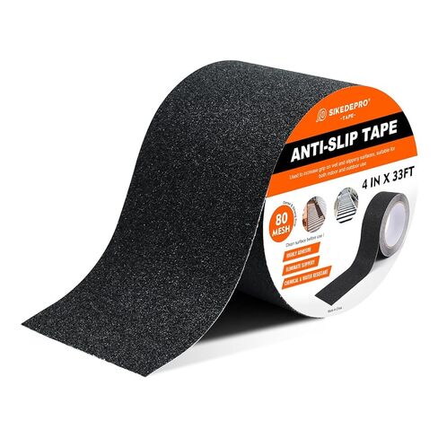 4" x 33Ft Heavy Duty Anti-Slip Tape,Skateboard Grip Tape, Non-Skid Safety Traction Tape for Staircases Outdoor/Indoor, Waterproof High Traction Stairs Non Skid Treads in Saudi Arabia