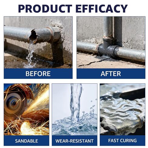 غراء مسبك قوي لإصلاح المعادن، لاصق إصلاح صب مقاوم لدرجات الحرارة العالية، غراء إصلاح المعادن، حشو لحام سائل للعيوب المعدنية والإصلاحات قطعتان in Kuwait