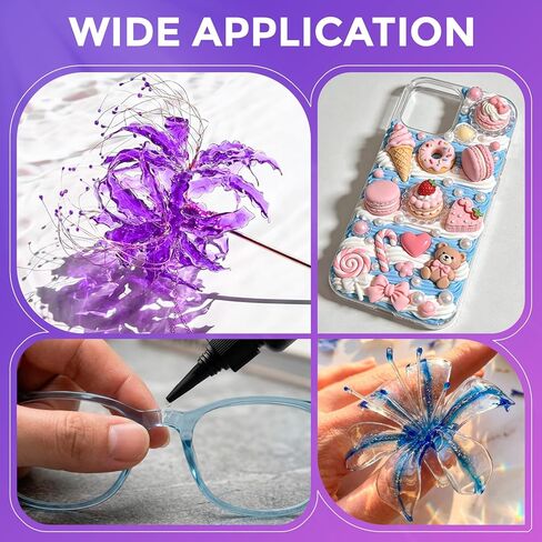 LET'S RESIN 50g Upgrade UV Resin for Bonding & Curing in Seconds, Jewelry UV Glue Adhesive for Welding, UV Resin Glue for Glass, Plastic Repair, Clear UV Adhesive for Jewelry, Craft Decor in Saudi Arabia