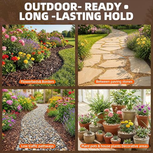 غراء الصخور مع بخاخ يعمل بالبطارية، غراء نشارة جاهز للاستخدام سعة 1 جالون للمناظر الطبيعية، نفاذية المياه بنسبة 100%، رذاذ غراء المناظر الطبيعية غير سام وآمن للحيوانات الأليفة لموثق الصخور، مثبت حصى البازلاء in Kuwait