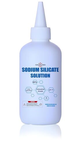 Sodium Silicate Solution (Water Glass) - 5 FL.OZ Bottle, Industrial Grade, High Purity, Multi-Purpose Adhesive & Sealant in Saudi Arabia