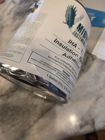 Insulation Pin Hanger Adhesive for Perforated Hangers Discounted (Dented Can) in Saudi Arabia