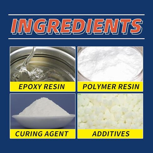 Strong Foundry Industrial Epoxy Resin Glue, Fast Curing Adhesive Kit with 2 Tubes, Sandable Wear-Resistant Repair Compound for Metal Pipes, Includes Mixing Tools in Saudi Arabia