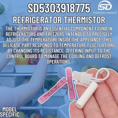 Supplying Demand 5303918775 Refrigerator Thermistor - Replaces 4456169, PS11775596 in Kuwait