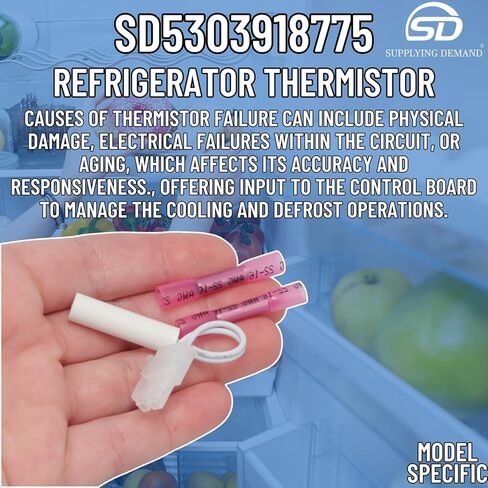 Supplying Demand 5303918775 Refrigerator Thermistor - Replaces 4456169, PS11775596 in Kuwait