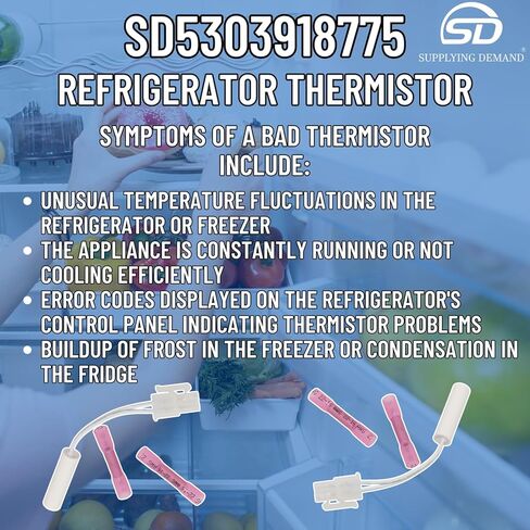 Supplying Demand 5303918775 Refrigerator Thermistor - Replaces 4456169, PS11775596 in Kuwait