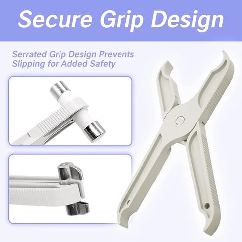 Fuse Puller Tool - Insulated Non-Slip Grip for Cylindrical Cartridge Fuses & Bulbs - Safe Removal for Auto, Home, Marine Fuse Boxes in Kuwait