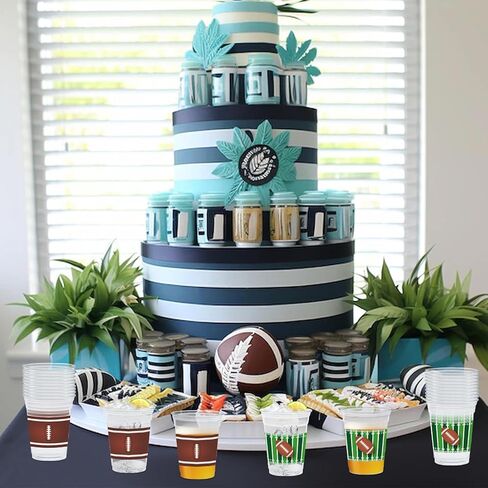 50 Pcs 12 oz Hawaiian Plastic Drinkware, 'Aloha' and Flamingo Printed Disposable Drinkware, Tropical Palm Leaf Design for Beverages, Cocktails, Pool, Vacation, and Summer Luau Beach Party Supplies in Kuwait