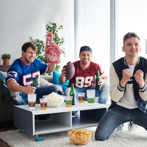 50 Pcs 12 oz Hawaiian Plastic Drinkware, 'Aloha' and Flamingo Printed Disposable Drinkware, Tropical Palm Leaf Design for Beverages, Cocktails, Pool, Vacation, and Summer Luau Beach Party Supplies in Kuwait