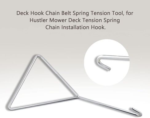 604462 Deck Hook Chain Belt Spring Tension Tool, for Hustler Mower Deck Tension Spring Chain Installation Hook, Durable and not Easy to Break in Kuwait