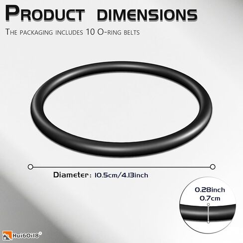 5pcs Replacement Drive Belt for Harbor Freight Chicago Electric Rock Tumblers – Fits ABN, Viyuki, Central Machinery – Durable Nitrile Rubber for Dual & Single Barrel Models in Kuwait