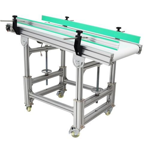 PU Inclined Wall Conveyor Belt 48inch Length 20inch Width Aluminum Conveyor Machine Industrial Transport Conveyor 110V in Saudi Arabia