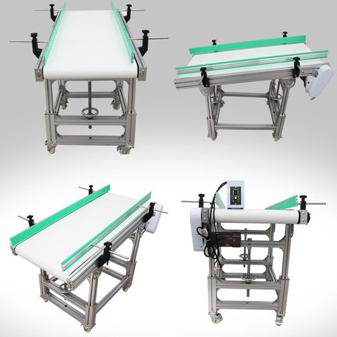 PU Inclined Wall Conveyor Belt 48inch Length 20inch Width Aluminum Conveyor Machine Industrial Transport Conveyor 110V in Saudi Arabia