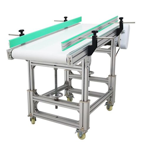 PU Inclined Wall Conveyor Belt 48inch Length 20inch Width Aluminum Conveyor Machine Industrial Transport Conveyor 110V in Saudi Arabia