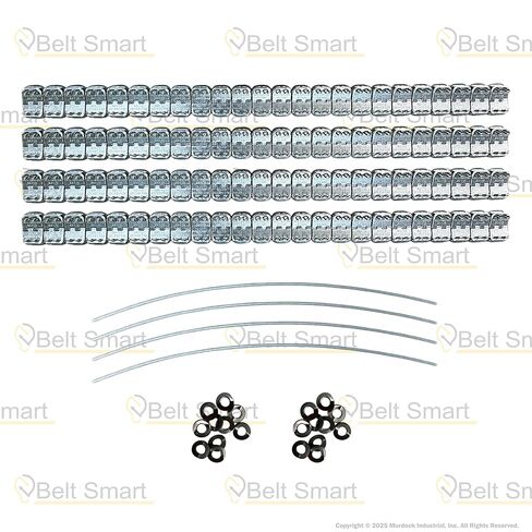 Genuine Flexco RS125J24/600NC Alligator Ready Set Staple Fastener (Box of 4 Sets) - Includes 10 Additional 125-RET Retaining Washers in Kuwait