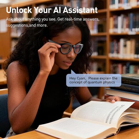 Smart Glasses for Men & Women – Bluetooth Glasses with Open Ear Speaker, HD Mic, Blue Light Blocking Lens in Saudi Arabia