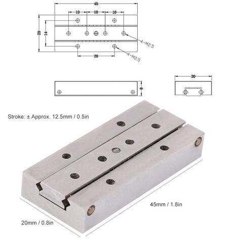 طاولة منزلقة خطية يدوية X- منصة Cr12 مصنوعة من سبائك الصلب عالية الدقة ومحملة ثابتة للحركة الميكانيكية in Kuwait