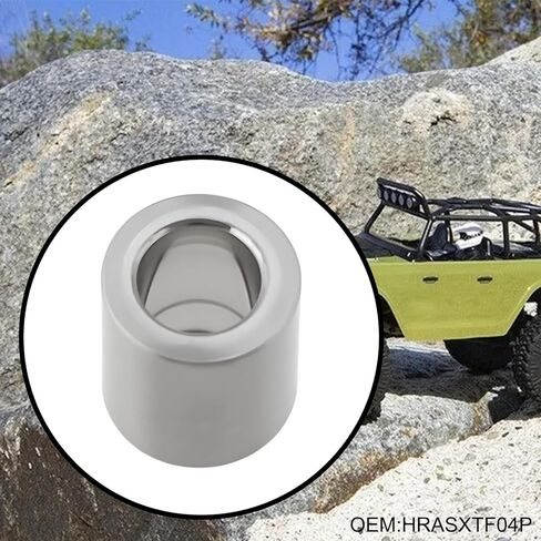 8X Stainless Steel Kingpin Bushing 2.5x1.4x2.3mm HRASXTF04P Compatible with Hot Racing Axial SCX24 SXTF21H in Saudi Arabia