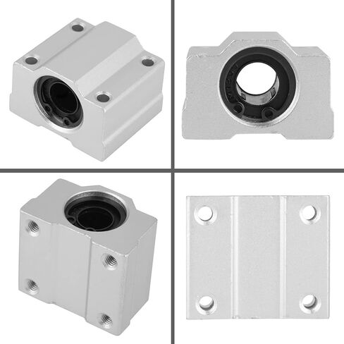 4 قطع SCS12UU كتلة منزلق من الألومنيوم ذات الحركة الخطية القياسية الصناعية بدقة عالية واحتكاك منخفض وعمر طويل مثالية للاستبدال في معدات مختلفة in Kuwait