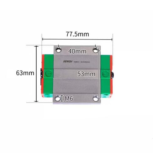 HGW20CC HIWIN Linear Block for HGW20 Linear Motion Slider Rail Guide Linear Bearing in Saudi Arabia