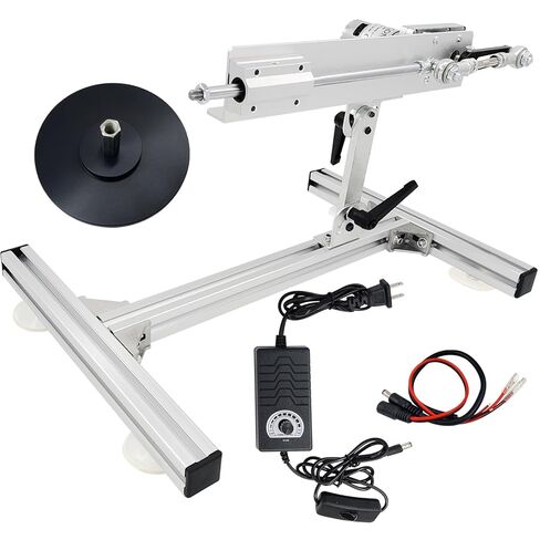 Reciprocating Cycle Linear Actuator Telescopic Motor 24V 120rpm High Torque 40lbs Stroke 1.18in-6in Adjustable,with Upgraded Stand,Suction Cup,Speed Controller (24V150mm120rpm) in Kuwait