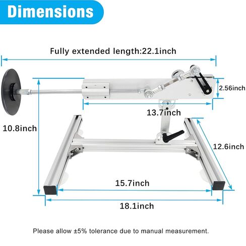 Reciprocating Cycle Linear Actuator Telescopic Motor 24V 120rpm High Torque 40lbs Stroke 1.18in-6in Adjustable,with Upgraded Stand,Suction Cup,Speed Controller (24V150mm120rpm) in Kuwait