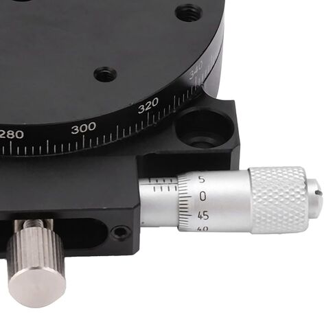 RS60 L Manual Rotary Stage, R Axis Rotation Platform with 2.36 inches Table Diameter, Aluminum Alloy Precision Sliding Table for Optical Adjustment in Kuwait