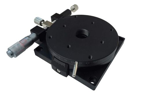 Manual Rotation Stage, MPositioning R80B-L Rotary Positioning Table 80 mm in Dia. of Platform Size, Ball Bearing Construction in Kuwait