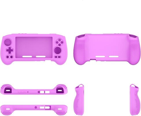 Silicone Case for Anbernic RG556 Retro Video Handheld Game Console 5.48-inch,Full Body Soft Silicone Handheld Game Console Drop-Proof Protector Case with Shockproof,Non-Slip,Anti-Collision,Black in Saudi Arabia