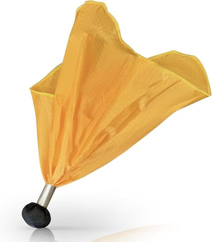 TEYS Professional Weighted Referee Flags - Yellow Lacrosse Flags & Football Penalty Flags with Black Tip | Heavy-Duty Professional - Long Lasting Officiating Gear in Saudi Arabia